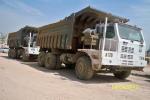 Underground Mining Dump Trucks / Howo 70 tons mine dump truck with spare parts