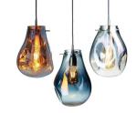 E27 Home Nordic Modern Blown Glass Pendant Light Globe 30X30X40cm