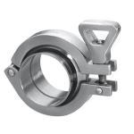 Stainless Steel Sanitary High Pressure Clamps / Ss Tc Clamp 2-6 Bar Pressure