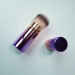 Travel Mini Retractable Makeup Brush Cruelty Free Synthetic Hair Multifunction