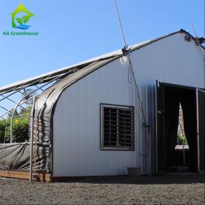 Wholesale OEM External Light Deprivation Greenhouse 32m-50m Length Blackout System Greenhouse for growing Mariguana from china suppliers