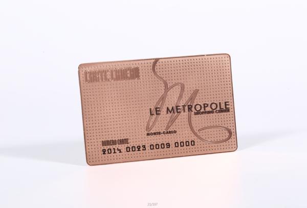 Metal Stainless Steel Business Cards With Different Background Pattern