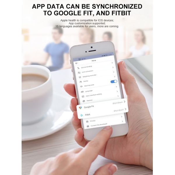 Renpho Smart Tuya Fitness Bodi Fat Scale Medical Weigh Home Electron Bathroom Scale with Bluetooth and Division of 0.1KG