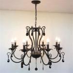 Bedroom Crystal Chandelier Hanging Lamp Indoor Black Chandlier(WH-CI-122)