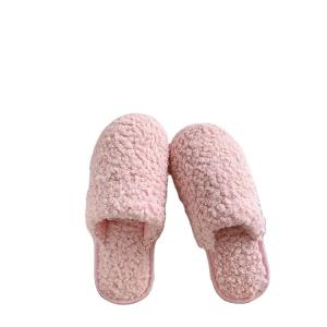Wholesale Custom Womens Indoor Fluffy Slippers With PVC Outsole from china suppliers