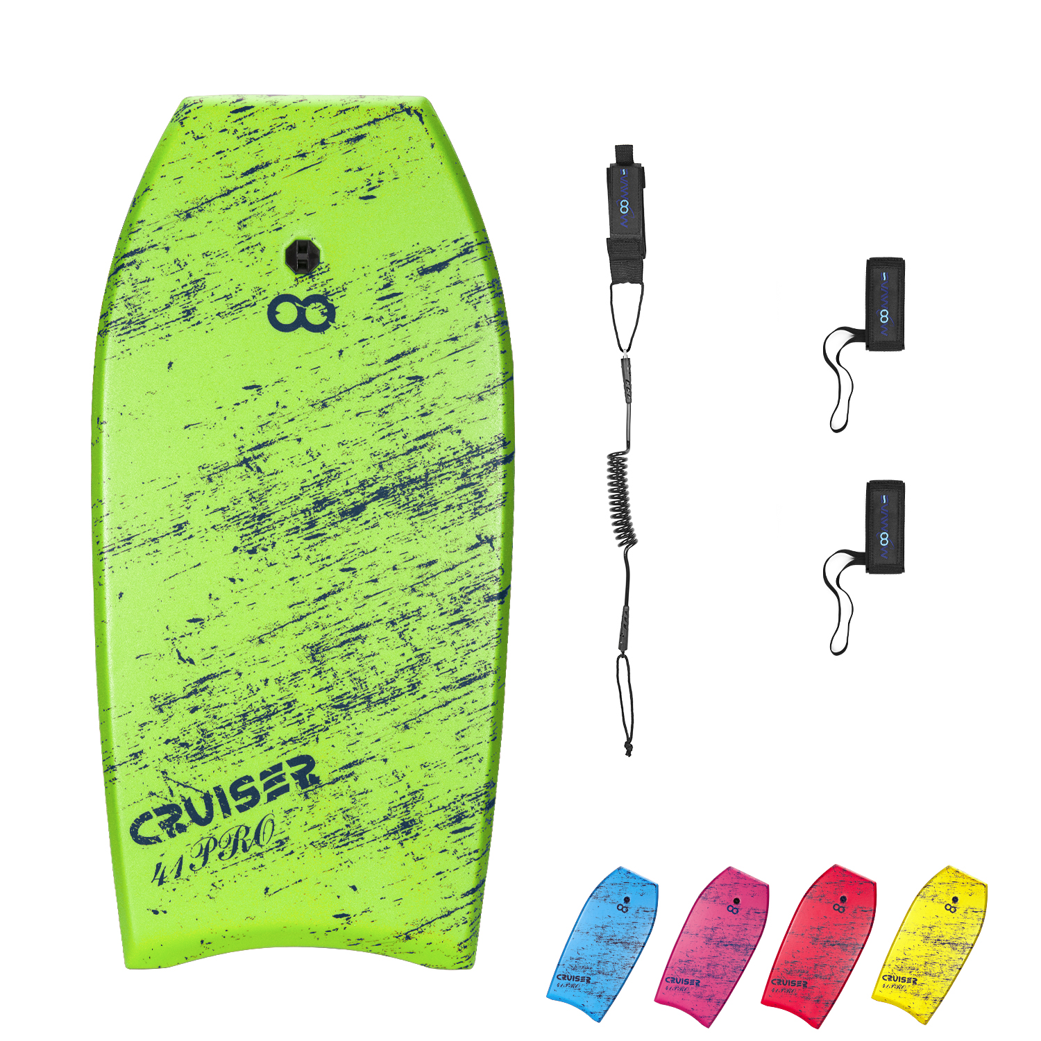 41 Inch HDPE Foam Surfboard Surfing Board EPS Bodyboard Board for Kids Weighs 1.62lbs