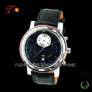 Wholesale Cool Stylish Leather Strap Quartz Wrist Watch unique dial watch for Men from china suppliers
