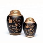Cat Pattern Pet Urns / Personalized Cat Urns Eco-Friendly Brass Material