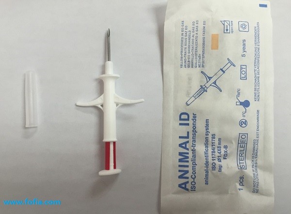 Injectable Track Pet Microchip , Animal Tracking Microchip Injectable Transponders