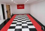 Colorful 6.5mm Garage Tiles PVC Interlocking Floor Tiles For Garage