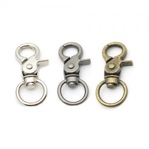 China Zinc Alloy Swivel Snap Hooks Thumb Trigger Nickel Surface For Lanyards on sale