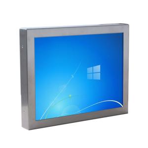 Wholesale Stainless Steel Case 21.5 Inch Industrial LCD Panel Monitor 5 Wire Resistive Touch Screen from china suppliers