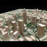 Aecom 1:1000 Wooden Miniature Building Models Shanghai Jiading City Planning