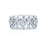 Diamond Ring 18K Yellow Gold Lotus Design Ring with VVS Diamonds J1FK02Z00W