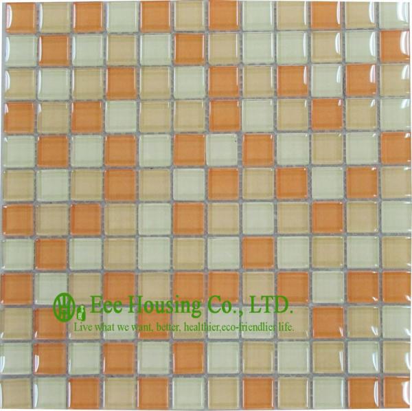 Alkali-proof Glass Crystal Mosaic Tile For home decoration,China Glass mosaic