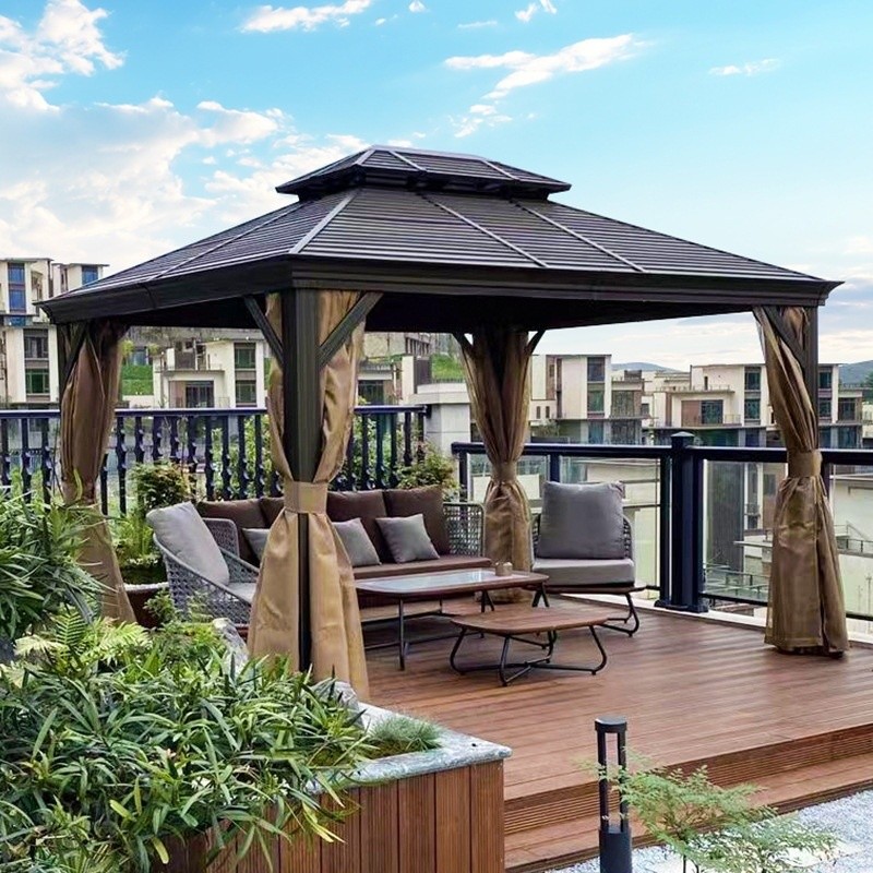 Clear Roof Aluminum Alloy Hardtop Gazebos Redefining Outdoor Living Spaces