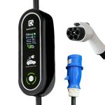 PC Copper 16A 32A GBT EV Portable Charging Box 5m Cable Color Screen Fast Car