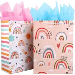 Portable Cartoon Cute Kids Party Gift Tote Paper Bag with CMYK 4 Color Offset