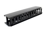 Plastic Horizontal Cable Management Panel Single Sided With Finger 1U Height
