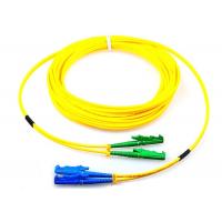 China Single Mode Fiber Optic Patch Cord Duplex G652D 9 / 125 Yellow With E2000 Connector for sale