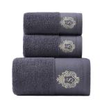 Customized Logo Embroidered Pure Cotton Towel Sets Soft and Absorbent Perfect