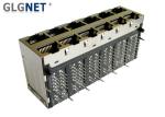 POE RJ45 Multiple Port Connectors 2 x 6 Ports - 40 °C To 85 °C Operating Temp