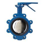 ANSI 150LB JIS 10K BS EN DIN DI Carbon stainless steel gearbox lug butterfly