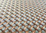 Stainless Steel Glass Laminated Wire Mesh Half Round Wire Copper Color For