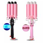 3 Barrel Temperature Adjustable Electric Hair Curler Hair Waver Curling Iron