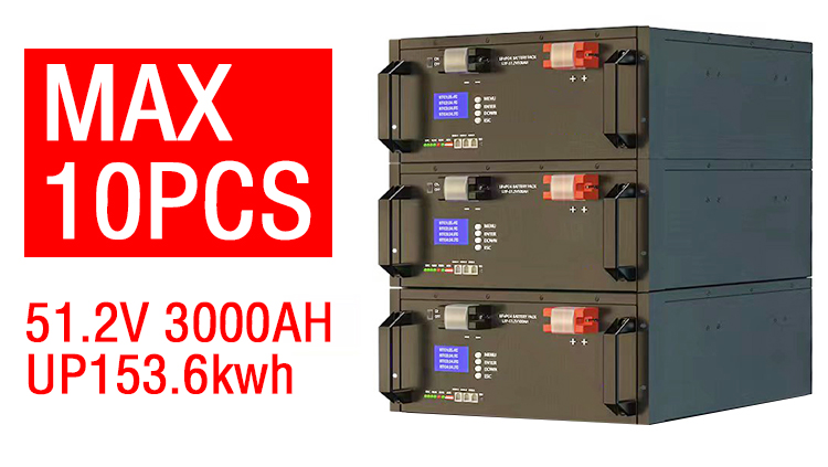 Cycle Life 6000 Times 51.2V 300ah 100Ah Lifepo4 Lithium Ion Batteries For Solar Power