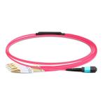 3m (10ft) MTP Female to 4 LC UPC Duplex OM4 50/125 Multimode Fiber Breakout
