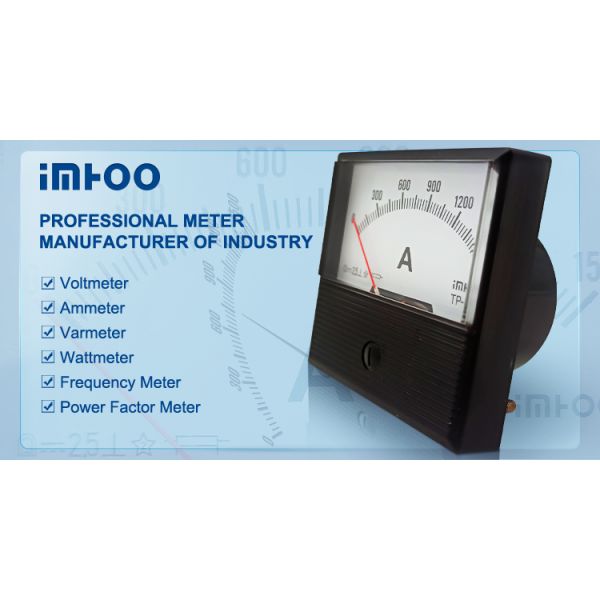 Manufacturer Square Shape AC DC Current 1000 Ampere Meter Micro Analog Ammeter