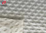 Heart Design Super Soft Polyester Minky Fabric For Baby Blanket In White