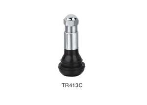 Wholesale Snap In Aluminum Tire Valve With Chrome Sleeve TR413C EPDM Rubber from china suppliers