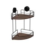 Multi-Function Corner Rack for Bathroom Organization No Drilling Stainless Steel