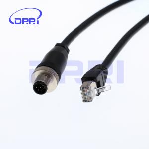 Wholesale M12 A-Code 8pins Male to RJ45 Ethernet Cat6 Cable for Cognex Industrial Camera from china suppliers