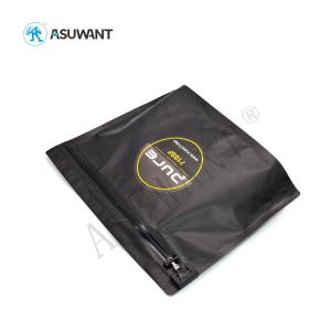 Wholesale Biodegradable Custom Greaseproof Black Disposable Zipper Packaging Plastic Bag from china suppliers