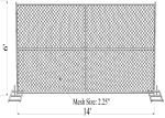 Chain Link Temporary Fence