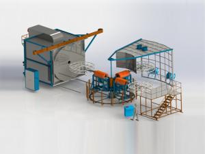 Wholesale 20-30 Cycles/Hour Flexible Turret Rotomolding Machine OEM ODM from china suppliers