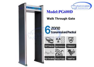 Wholesale Walk Through Security Scanners , Six Zone Door Frame Metal Detector from china suppliers