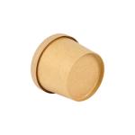 Eco-Friendly Disposable Kraft Paper Soup Bowl With Lid Round for Salad Snack