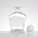 Super Flint Glass Empty Liquor Vodka Gin Bottle with Cork 500ml 700ml 750ml