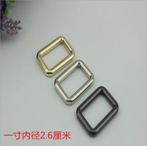 Wholesale Wholesale supplies handbag hardware 26 mm metal square gold messenger buckle from china suppliers