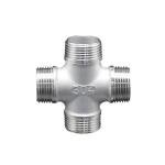 304 316 Female BSP/NPT 3-Way Y Type Equal Tee Stainless Steel Pipe Fitting with