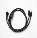 6.56Ft Ps2 Keyboard Wedge Cable Black Color PVC Copper Material