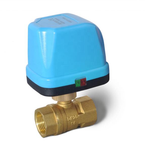 Miniature Electric actuator Two-way motorized Ball 3 way Valve with Three-wire