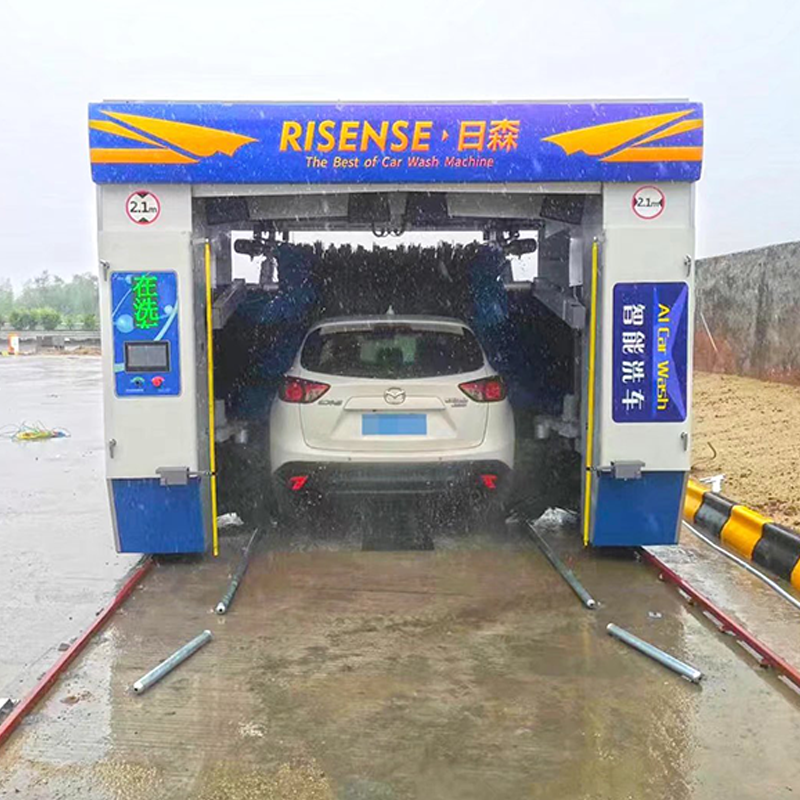 Risense Best Selling High Quality CE Approved Rollover Automatic Car Wash Machine with 5 Brushes(CF-360)
