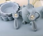 Soft Cute Panda Style Silicone Forks And Spoons For Baby Children