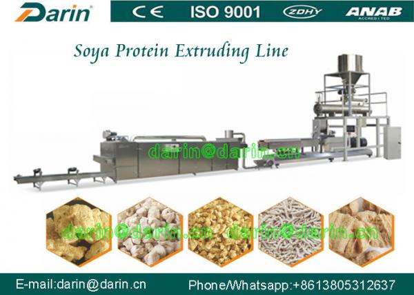 Quality Double screw extruder machine for Soya Protein , soybean extruder machine for sale