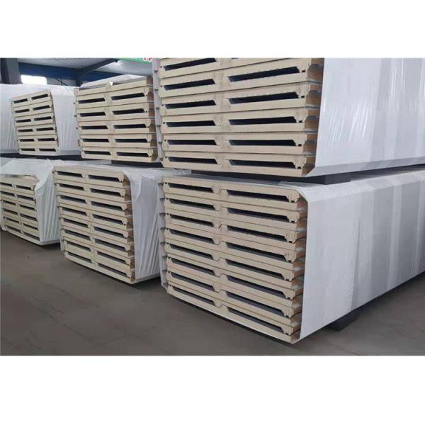 White Polyurethane Foam Insulated Sandwich Wall Panels For Cold Storage High